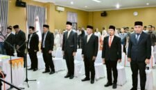 Pelantikan Pejabat Pimpinan Tinggi Pratama di Lingkungan Pemerintah Kabupaten Bireuen, Kami, 2 April 2026.