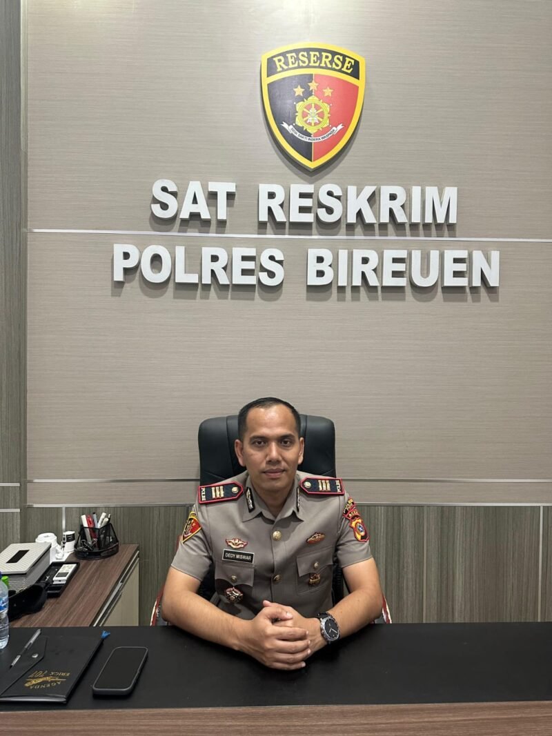Kasat Reskrim Bireuen AKP Dedi Miswar. Foto/ist