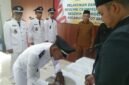 Pelantikan Empat Geuchik di Kecamatan Cot Girek, Aceh Utara, Selasa, 7 April 2026.