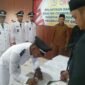 Pelantikan Empat Geuchik di Kecamatan Cot Girek, Aceh Utara, Selasa, 7 April 2026.