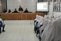 Siswa MAN 2 Bireuen mengikuti pendidikan politik yang disampaikan Ketua Panwaslih Bireuen, Senin, 20 April 2026. Foto : Ist