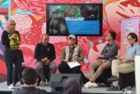 Annisa Rahmawati, Senior Wildlife Campaigner Geopix, saat memberikan pemaparan pada gelar wicara Pesta Media yang digelar bersama AJI Jakarta, Minggu,12 April 2026. Foto : Ist