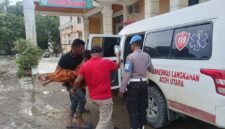 Korban Khalis Multazan (9) saat di rujuk ke Rumah Sakit Umum Derah Cut Mutia. Foto : Ist