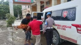 Korban Khalis Multazan (9) saat di rujuk ke Rumah Sakit Umum Derah Cut Mutia. Foto : Ist