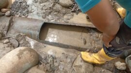 Kondisi Pipa Air Bersih Milik Perusahaan Daerah Air Munim (PDAM) Tirta Mon Krueng Meureudu, Pidie Jaya. Foto : Ist 