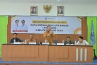 Bupati Pidie Jaya, Sibral Malasyi, pada sosialisasi verifikasi dan validasi tahap kedua II korban bencana, Rabu, 7 Mei 2026. Foto : Ist