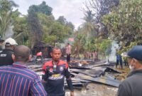 Kondis rumah milik Sulaiman Usman (56), yang hangus terbakar, Sabtu, 16 Mei 2026. Foto : Ist