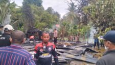 Kondis rumah milik Sulaiman Usman (56), yang hangus terbakar, Sabtu, 16 Mei 2026. Foto : Ist