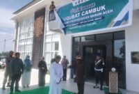 Kejaksaan Pidie Jaya mengeksekusi uqubat cambuk terdakwa jarimah maisir, Kamis, 4 Juni 2026, di halaman Kantor Kejaksaan setempat. Foto : Ist