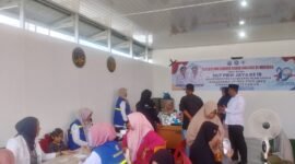 Suasana Cek Kesehatan Gratis (CKG) di Huntara Pidie Jaya, Rabu, 10 Juni 2026. Foto : Ist
