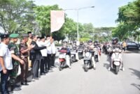 Bupati Bireuen, Mukhlis, melepaskan petugas Sensus Ekonomi Tahun 2026 di halaman Kantor Pusat Pemerintah Kabupaten Bireuen, Senin, 15 Juni 2026. Foto : Ist