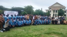 Foto bersama Taruna Siaga Bencana (Tagana) Muda Kecamatan Meruah Dua, Pidie Jaya. Foto : Ist